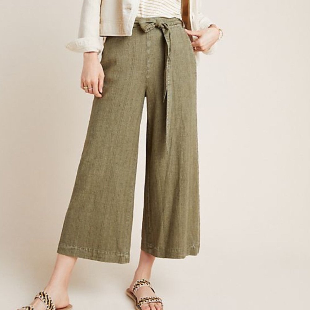 Anthropolgie 'Portia' Pant, Linen, wide leg
